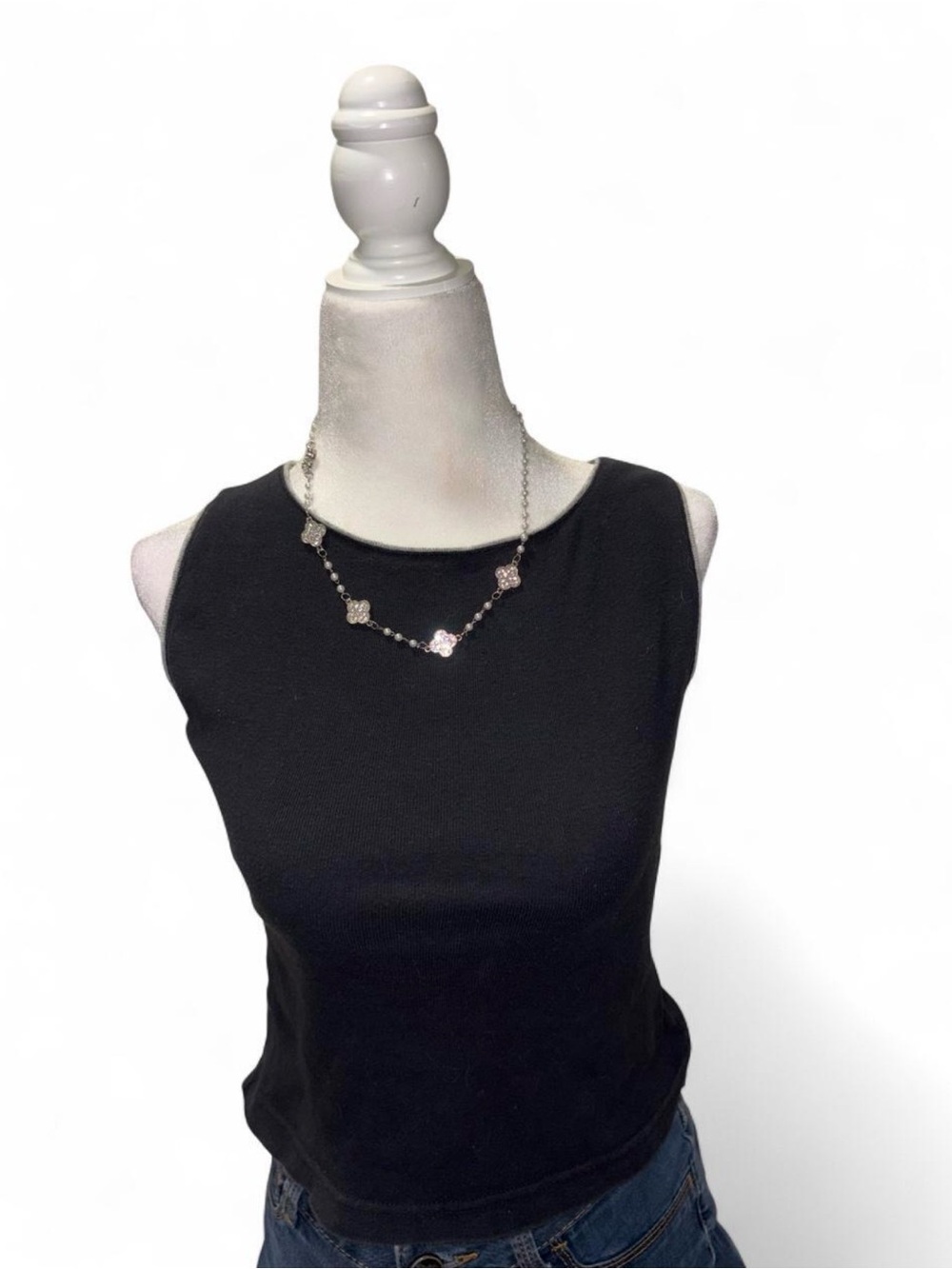 Vintage Rapizzi Black Cotton Tank Top - Women's Sleeveless Tee